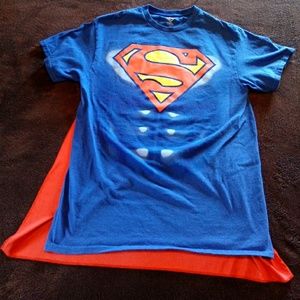 Superman t-shirt with removable cape.
